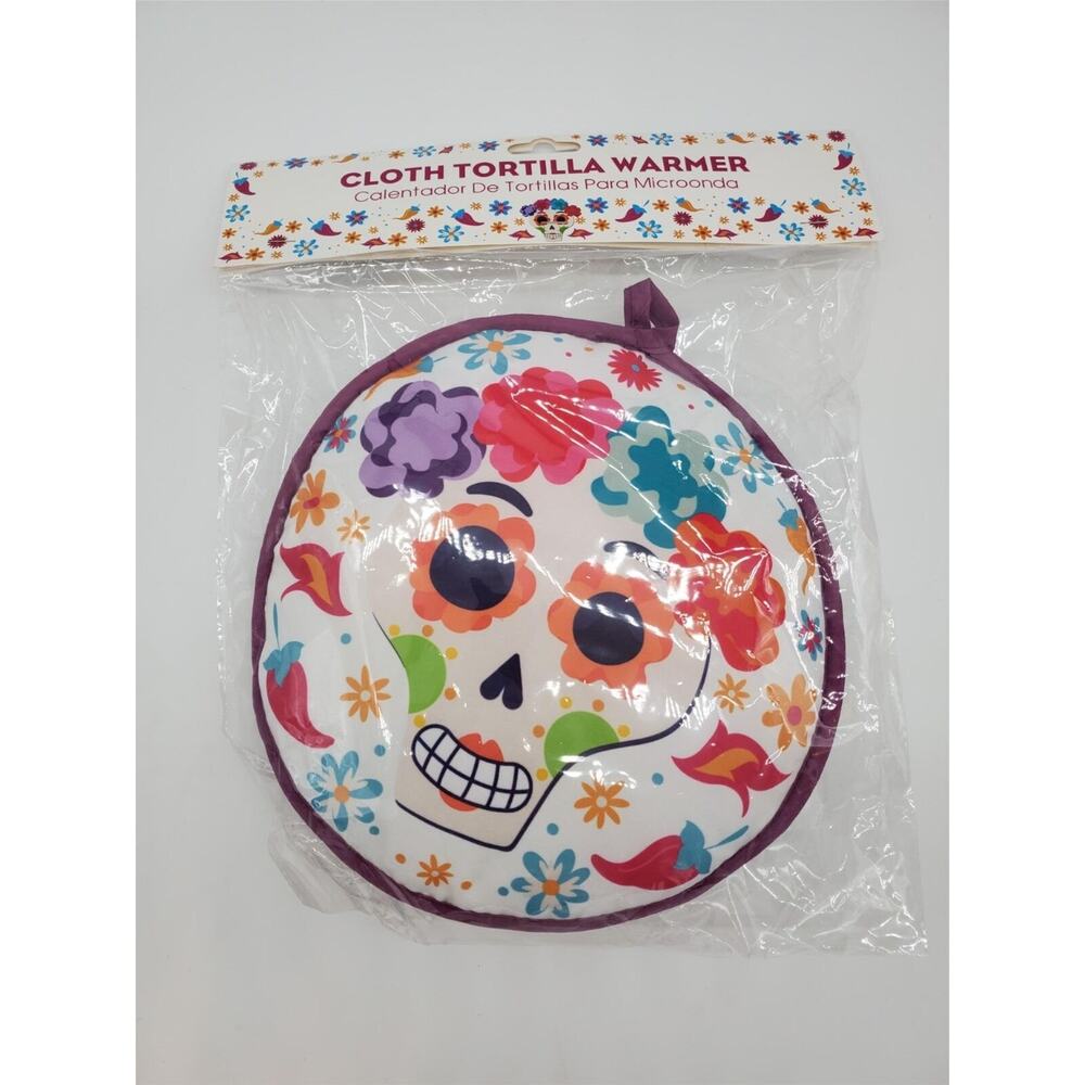 Tortilla Warmer - Day of the Dead Theme and Halloween